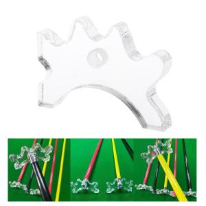 ビリヤードキューブリッジヘッドビリヤードキュースティックブリッジ交換用クリアビリヤードアクセサリーポールラックレスト競技用ホーム