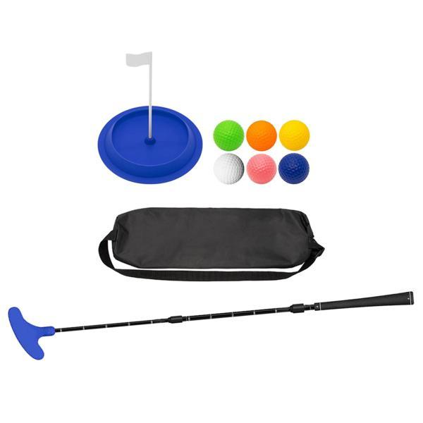 ゴルフパター 右利きまたは左利き用 調節可能 3セクション ゴルフクラブセット 男性用 ブルー