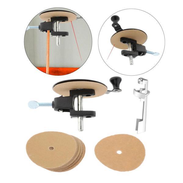 ビリヤードキュートップサンダークランプセット、サンドペーパー14枚付き、研磨用品、プールキューメンテ...