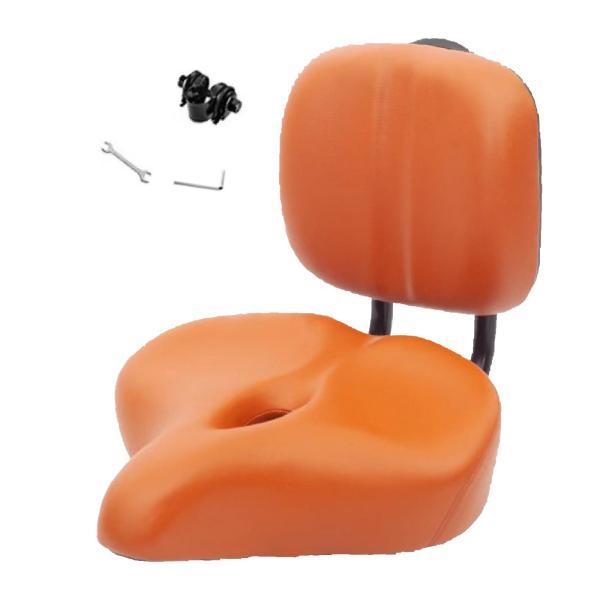 自転車シート 背もたれ付き 男女兼用 三輪車 快適クッション ユニバーサル アウトドア サイクリング...