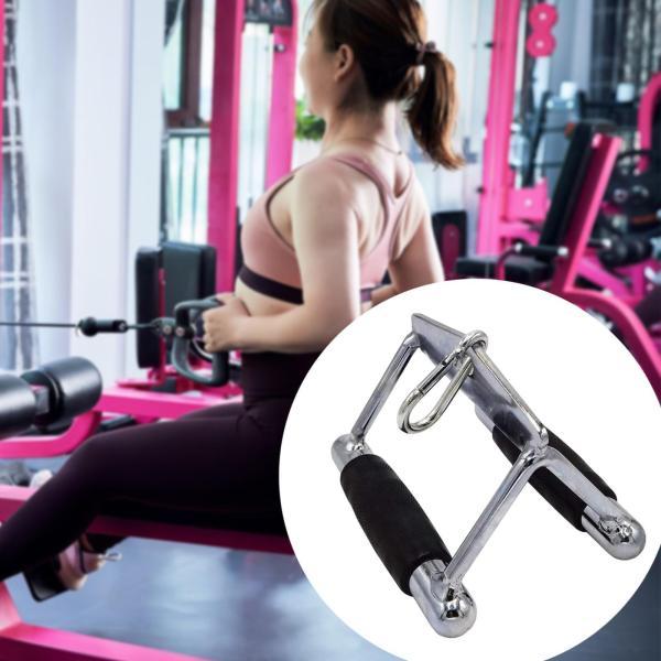 ダブルdハンドルシーイングロウハンドルプレスダウンバーラバーグリップグリップラットプルダウンアタッチ...