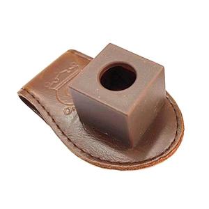 プールキューチョークホルダー ビリヤードキューチョークボックス 実用的なチョークケース 大人用 ブラウン
