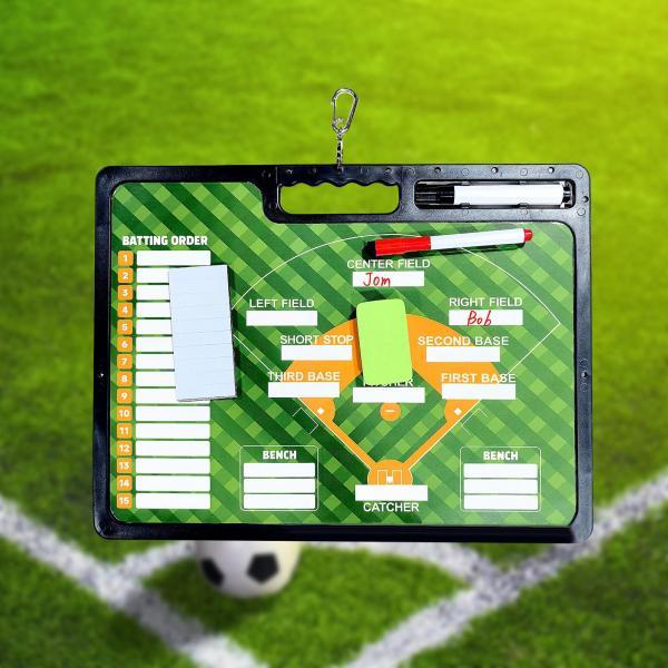 コーチングボード トレーニング補助 トレーニング機器 書き換え可能なコーチ用クリップボード ソフトボ...