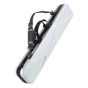 ビリヤードスティックキャリングケース 1/2分割クラブバッグ 旅行用 ビリヤードゲームハンドル シルバー