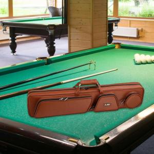 プールキューケース メンズ レディース キャリア 傷防止 アクセサリー ギフト プールキューポーチ ブラウン