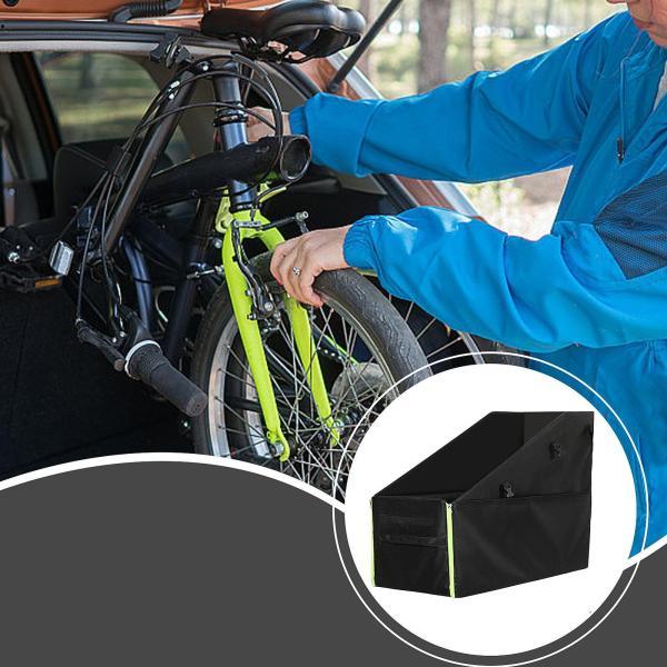 折りたたみ自転車収納ボックス ジッパーアクセサリー プロ仕様折りたたみ自転車バッグ ブラック S ホ...