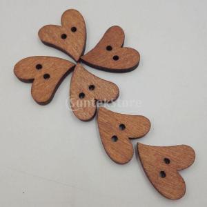 約100pcs 木製 ボタン DIY クラフト...の詳細画像1