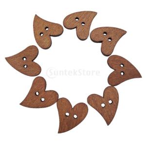 約100pcs 木製 ボタン DIY クラフト...の詳細画像4
