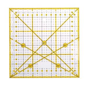 縫製工芸 DIYキルト 六角形キルト パッチワーク 定規 測定道具 18x15