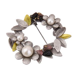 ノーブランド品 ヴィンテージ 女性 ブローチ ピン スカーフ