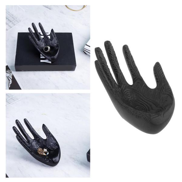 ブッダハンズマネキンハンドラックレジンジュエリーディスプレイリングブラック