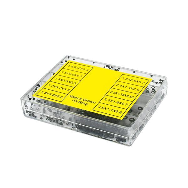 1000ピース 腕時計 クラウン Oリング 防水 ラバー ウォッチ ガスケット セット シール ガス...