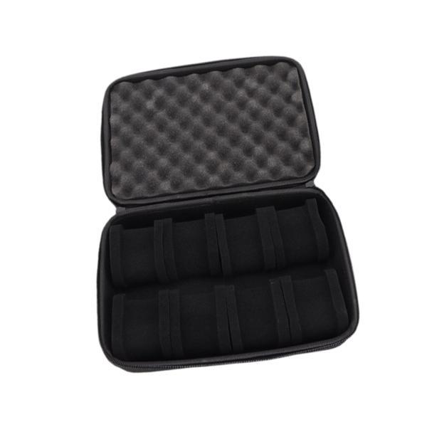 8スロットウォッチボックス保護ポータブルハードウォッチオーガナイザートラベルケースディスプレイオーガ...