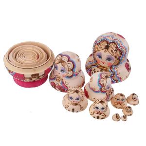 7個組セット ロシア 民芸 お土産 伝統 工芸品 手作り品 マトリョーシカ