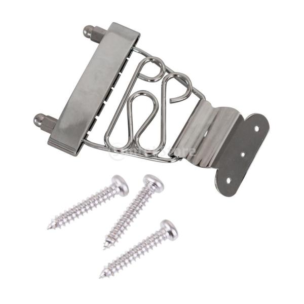 ノーブランド品 テールピース アーチトップジャズ ベース ギター ブランコテール ピース 6弦 ギタ...