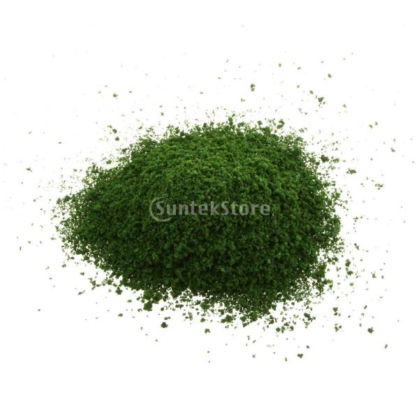 スポンジ製 濃い緑色 葉 草モデル DIY ミニ 木 芝生 トラック 飾り アクセサリー