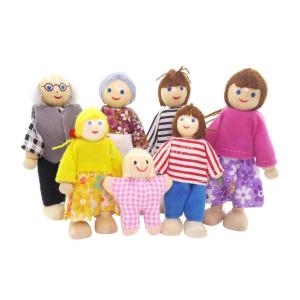 ヘアビック社 人形 7人家族セット ドールハウス用 7体 3歳〜 ドイツ製