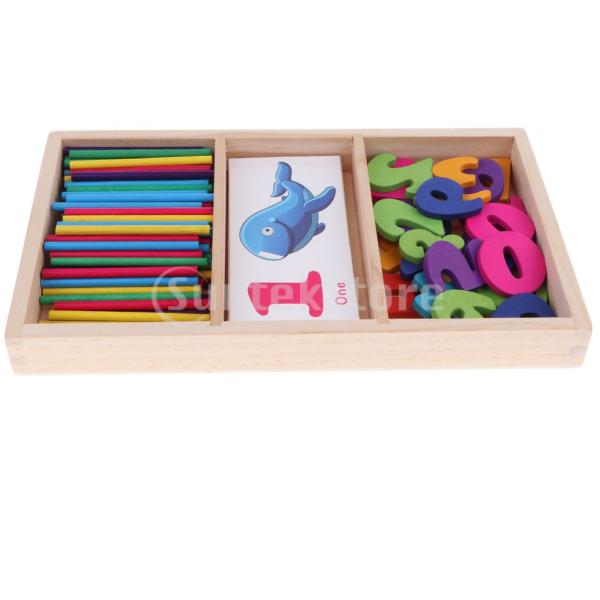 赤ちゃん 早期数学教材 数学教育玩具 カウント棒 算術箱セット