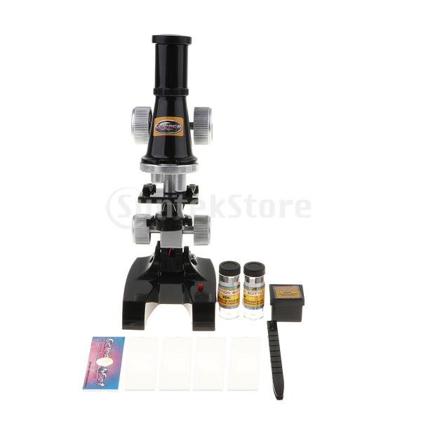 導かれた100x 200x 450xの拡大のおもちゃが付いている子供の科学キットのための顕微鏡