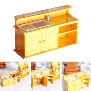 ミニチュアキャビネットドールハウスディスプレイ食器棚モデルおもちゃ