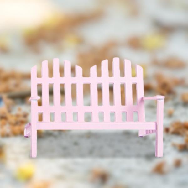 シミュレーション1:12ドールハウス家具マイクロランドスケープモデル庭の装飾小道具ピンクのダブルシー...