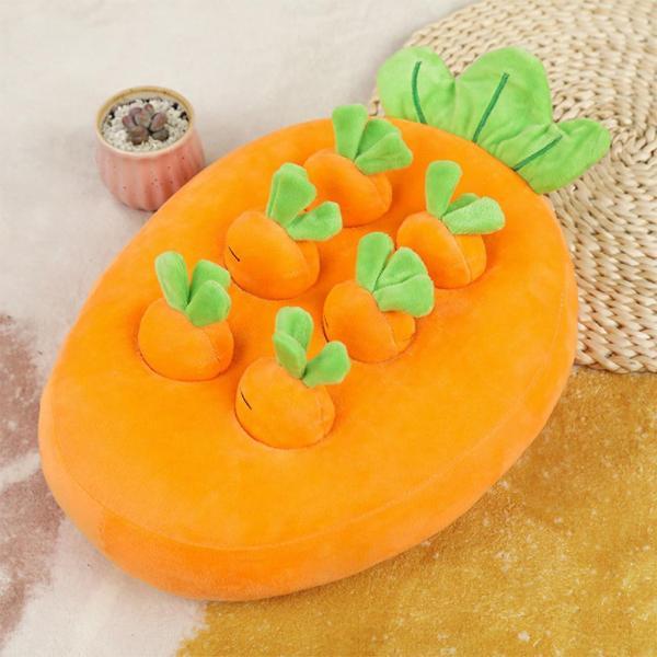 教育用フルーツぬいぐるみピッキングふり遊び親子インタラクティブにんじんL