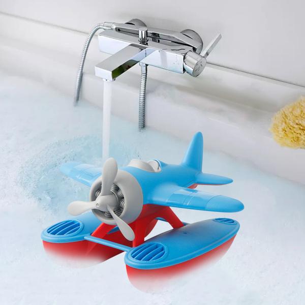 航空機プールおもちゃ子供用ベビーバスおもちゃ子供幼児赤ちゃん青い水上飛行機