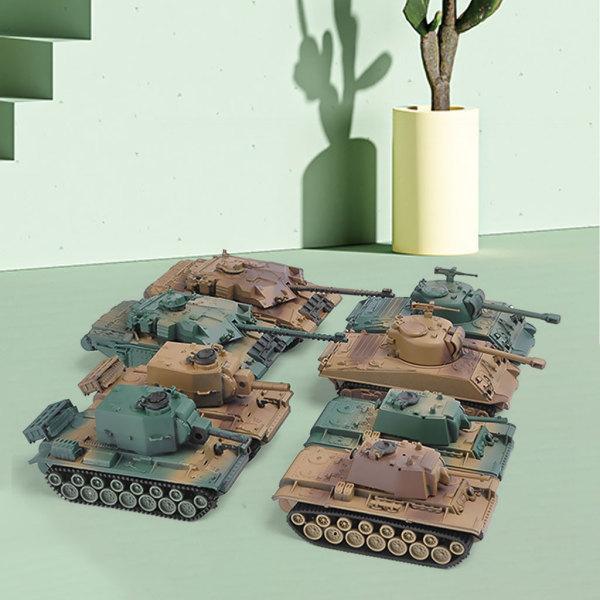 8つのプラスチックのセット1:72組み立てタンクキットパズルコレクションプレイセットDIYモデル陸軍...