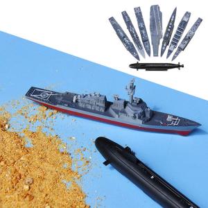 4D 8ピース組み立て軍艦モデル、シミュレーシ...の詳細画像5