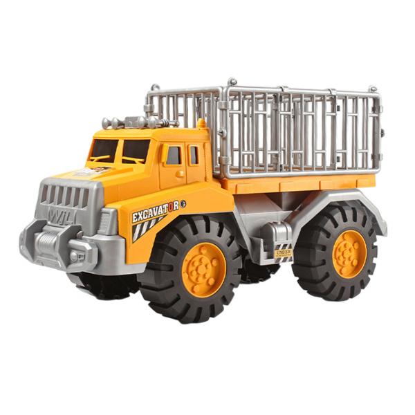 恐竜輸送車のトラックおもちゃ子供クリスマス誕生日プレゼントイエロー