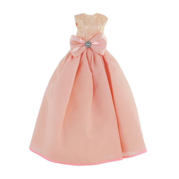 1：6THドールドレスDIYおもちゃアクセサリー女の子向けギフトブライダルドールライトオレンジ