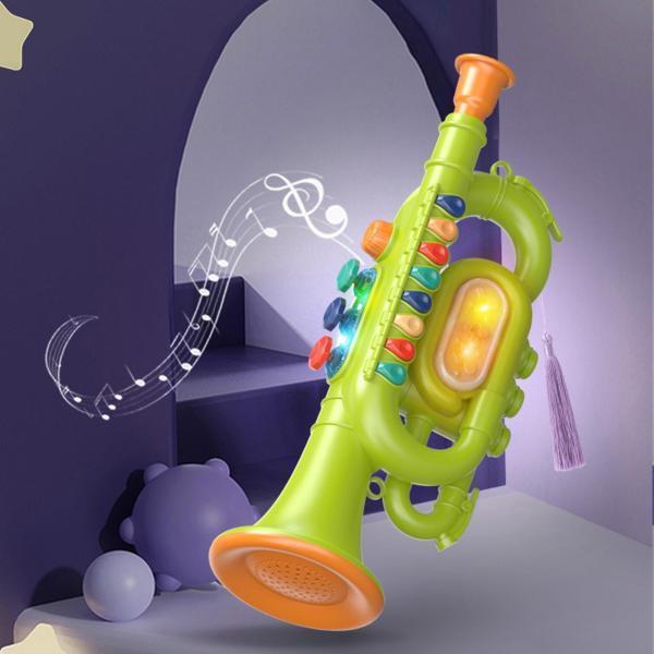楽器玩具シミュレーションホーントランペット教育用グリーントランペット