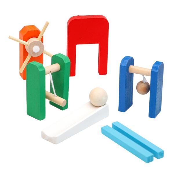 木製ビルディングブロックレーシングおもちゃゲーム教育プレイおもちゃ幼児6グループ
