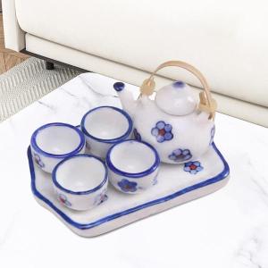 1:12 ドールハウス ミニチュア ティーセット、セラミック