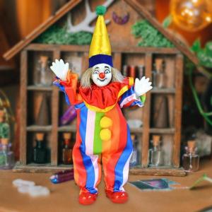 磁器人形 ピエロ人形 16センチ ピエロドールモデル 置き物 インテリア