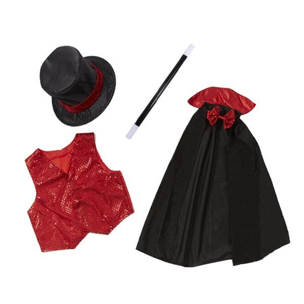 マジシャン ロールプレイ ダンス コスチューム キッズ コスプレ 小道具 オブジェクト ユニセックス...