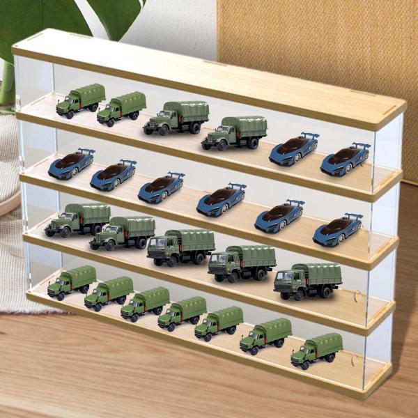 1/64スケール ダイキャストカー ディスプレイケース ギフト用 モデルコレクター 合金車 4層