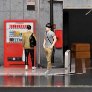 1/64 男性フィギュアジオラマ人物モデルミニチュアシーン S スケール装飾