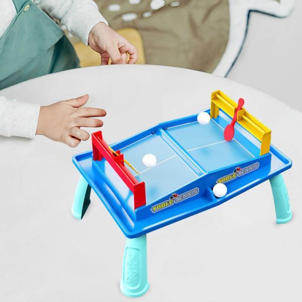 子供用テーブルゲーム 卓球台 知育玩具 ポータブル ギフト用 女の子 ブルー