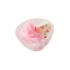 1:12 スケール ミニチュア アイス クリーム カップ キッチン人形食品ドリンク風景用品の装飾 , ピンク｜stk-shop