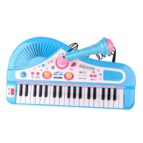 37 キーピアノ子供用電子ピアノキーボード男の子女の子年齢 3-5 キッドブルー