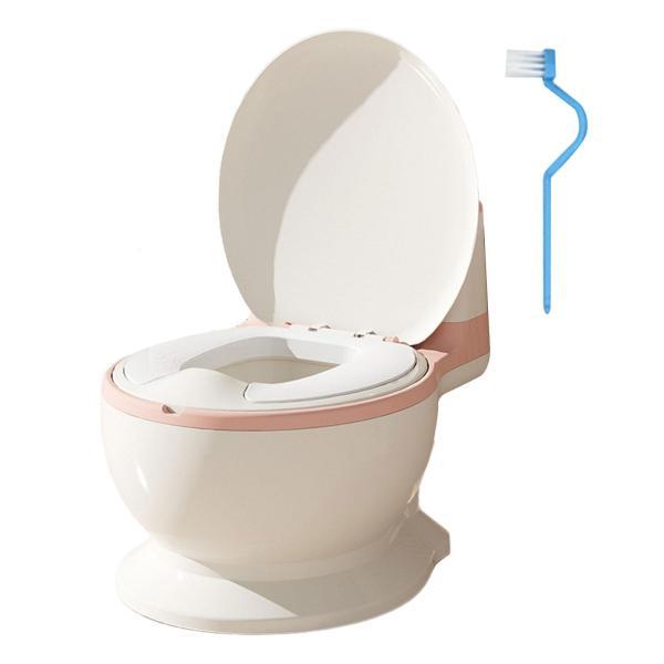 ベビートイレトイレノンスリップ快適でリアルなトイレ寝室年齢0-7歳ピンクのPVCシート