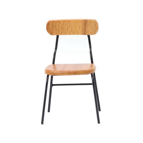 1:12 ミニチュア木製椅子おもちゃインテリア椅子モデル子供用