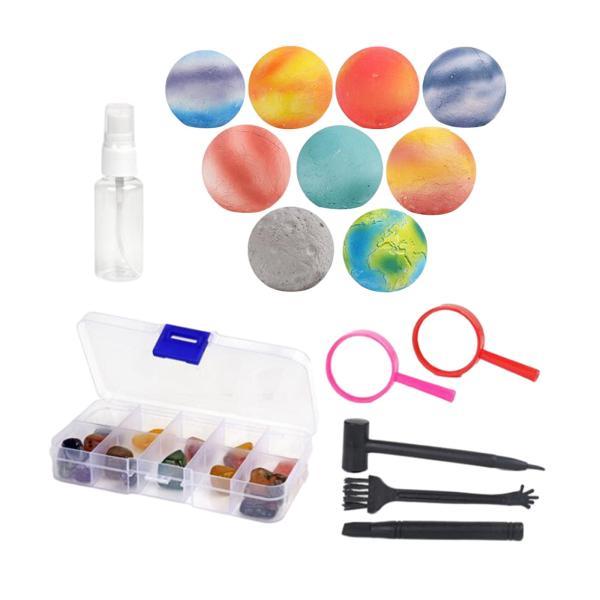 宝石鉱石掘削キット太陽系掘削セット考古学掘削惑星実験プロジェクトおもちゃ