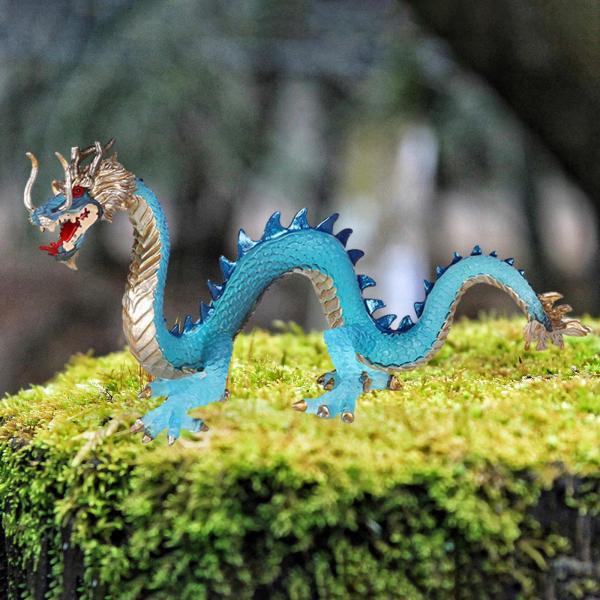 手描きの中国のドラゴンの置物モデル工芸品デスクトップ装飾品コレクションシミュレーションドラゴン形状模...