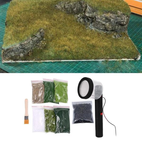9 個静的芝生アプリケーター DIY プロジェクトキット静電植毛機 E