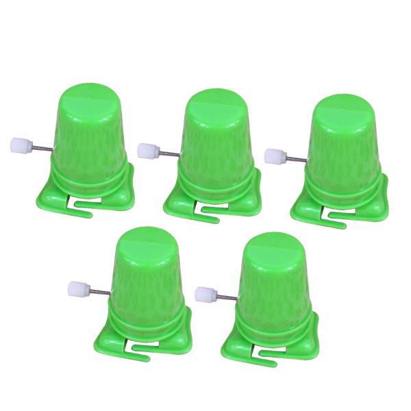 5個 ウォーキングおもちゃ 動きのある巻き上げおもちゃ DIY プロジェクト 創造性教育 グリーン