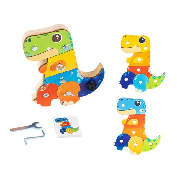恐竜ドライバーボードセット モンテッソーリ玩具 3 4 5 6歳児向け スタイルD