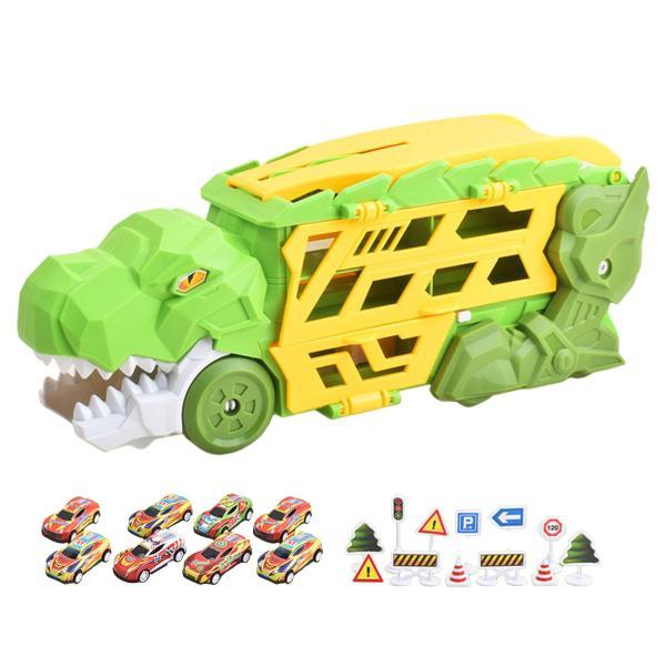 変形恐竜トラック ノベルティ 赤ちゃんの誕生日プレゼント 対象年齢 3歳 8台の車付き