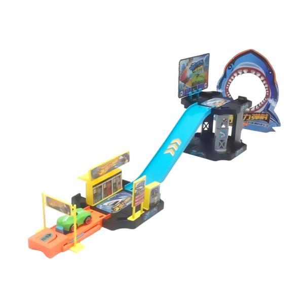 組み立て式トラックレースカーおもちゃクリエイティブギフト教育プレイセット車両、室内ゲーム、ホリデープ...